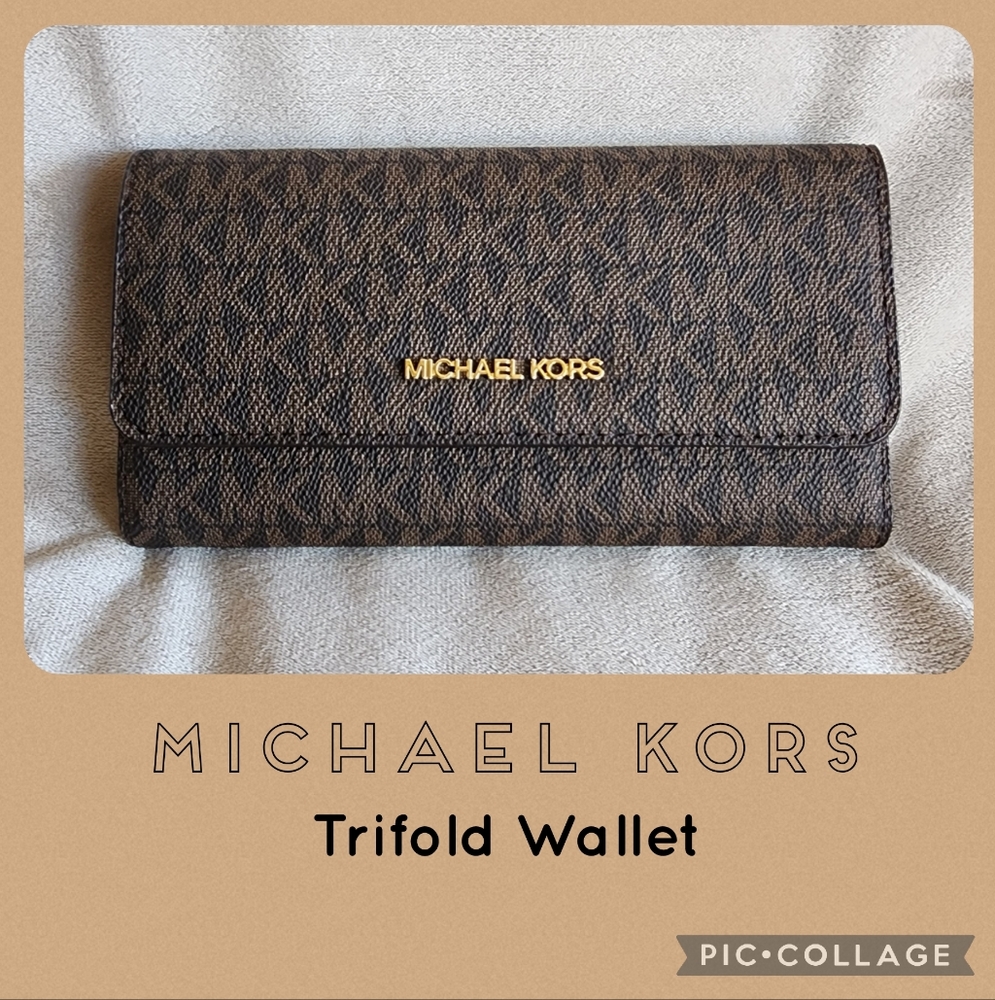MICHAEL KORS Jet Set Travel Large Trifold Wallet
